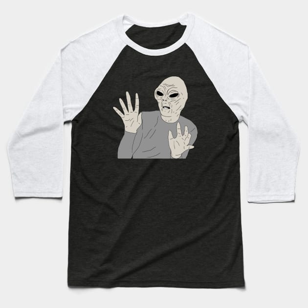 Scary Movie 3 Alien Baseball T-Shirt by VideoNasties